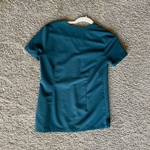 Caribbean blue Catarina One Pocket Scrub Top XXS